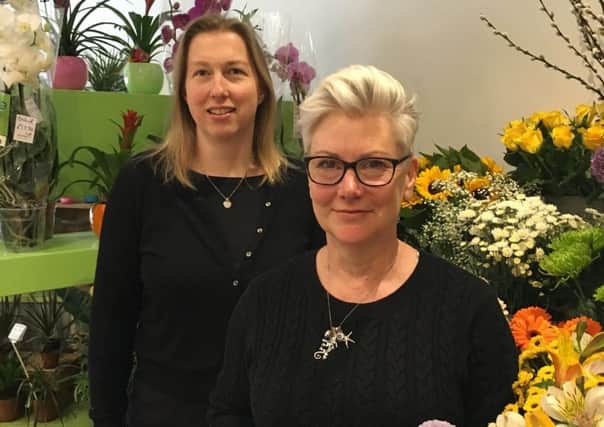 Rachel Matthews and Natalie Alexandroff, both from Worthing, will be competing against each other and three other florists at the RHS Hampton Court Palace Flower Show