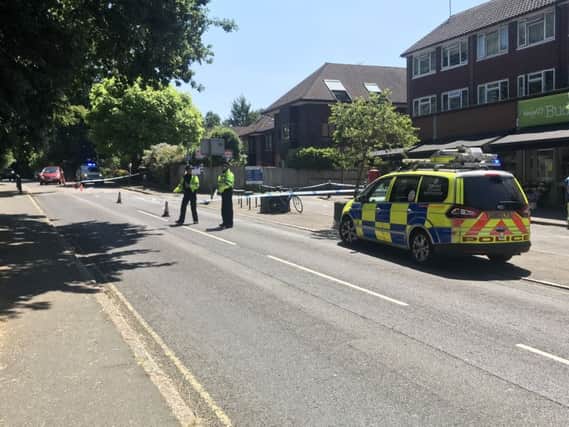 Police at the scene. Picture by Eddie Mitchell SUS-180630-134847001