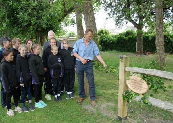 Dave Goulson, professor of biology at Sussex University, opens Shoreham College Forest School