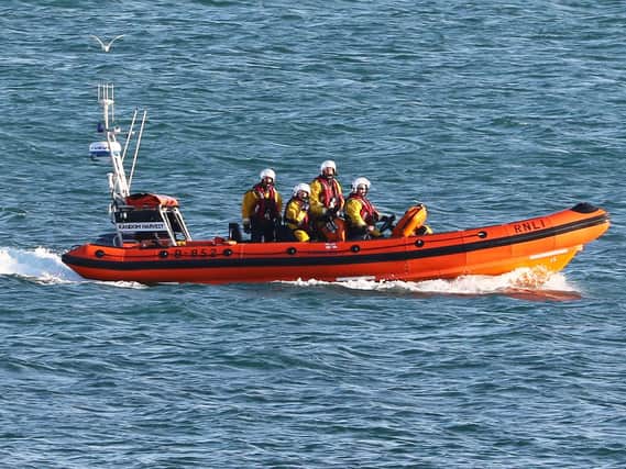 The RNLI joined the search (Photograph: Eddie Mitchell)