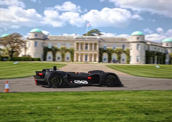 Robocar driving by Goodwood House