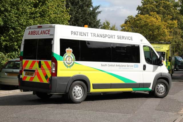 South Central Ambulance Service patient transport vehicle SUS-181005-165934001