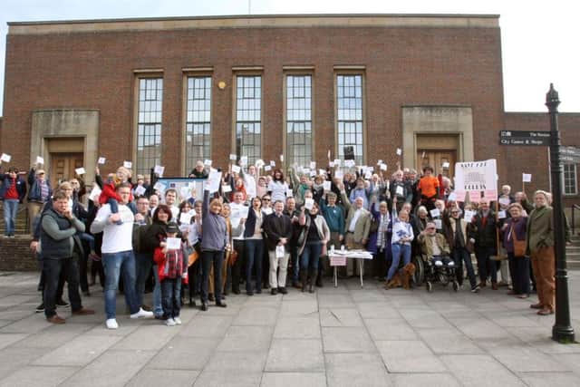 DM1615913a.jpg Chichester Crown Court closure protest back in 2016 Photo by Derek Martin. SUS-161203-205422008