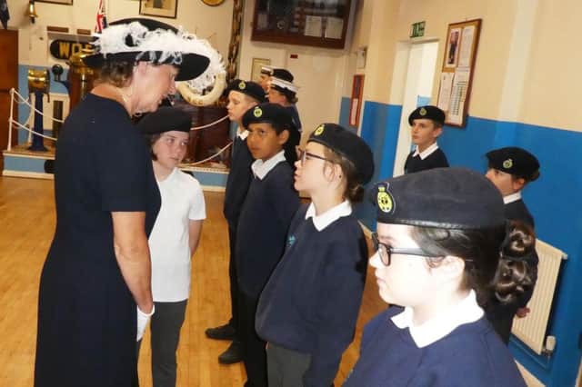 Sea Cadets and Marine Cadets at TS Vanguard in Worthing have welcomed the High Sheriff of West Sussex Caroline Nicholls and her husband David