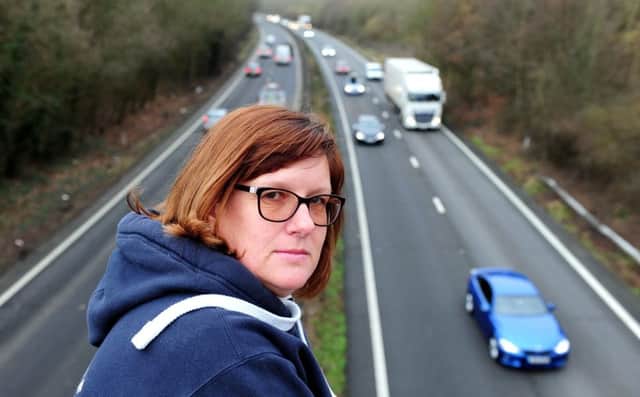 Bracklesham resident Becki Dicker deemed the A27 resurfacing delay a 'shambles'. Picture: Kate Shemilt