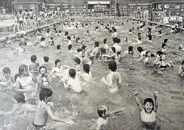 Horsham's outdoor swimming pool in the 70s