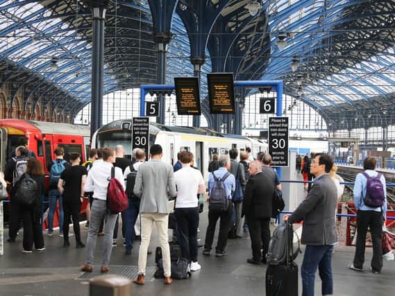 Passengers were told not to travel after disruption on the Brighton Mainline (Photograph: Eddie Mitchell)