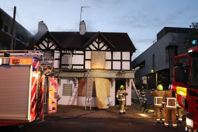 Fire service called to the Wheatsheaf pub, Worthing. Photo by Ian Mays SUS-180507-105210001