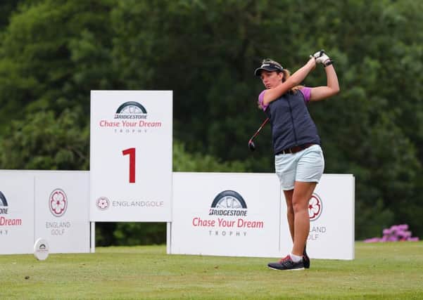 Charlotte Topping of Mannings Heath Golf Club during the Bridgestone Chase Your Dream Trophy Women's South Regional Final at Haywards Heath Golf Club in West Sussex - 2nd June 2017.