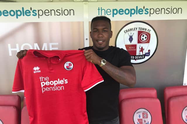 Dominic Poleon has joined Crawley Town from Bradford City
