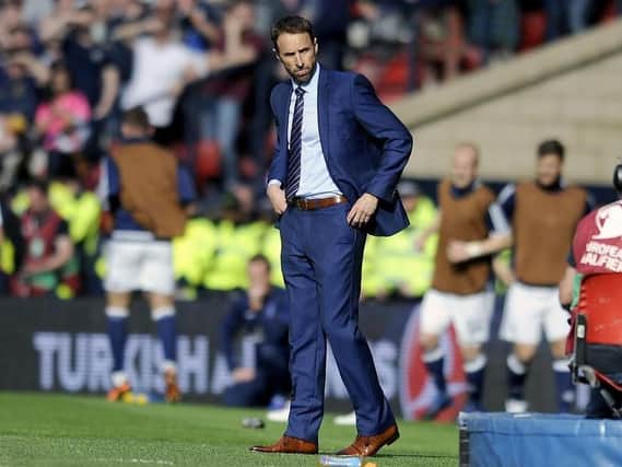 Gareth Southgate (not in his famous waistcoat)
