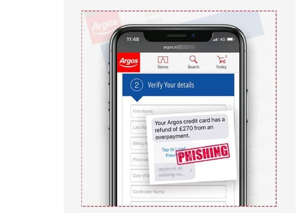 Action Fraud has issued a warning about fake Argos texts offering refunds