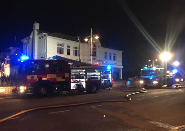Fire service attends Bognor pier. Pic: Yasmin Randall