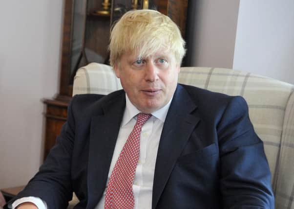 Boris Johnson pictured last year