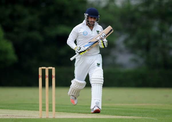 Jibran Khan (batting) hit an unbeaten 100 for Roffey. Pic Steve Robards  SR1616436