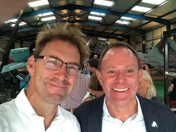 Defence Minister Tobias Ellwood with Nick Herbert MP
