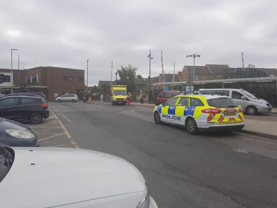 Emergency services at Chichester Railway Station
