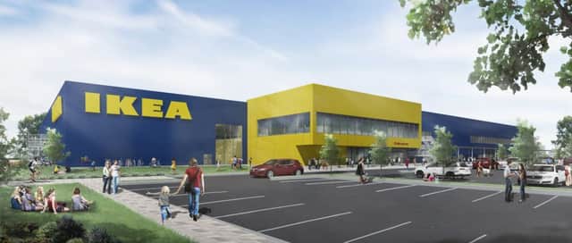 An artist's impression of how the new IKEA in Lancing could look SUS-170130-152954001