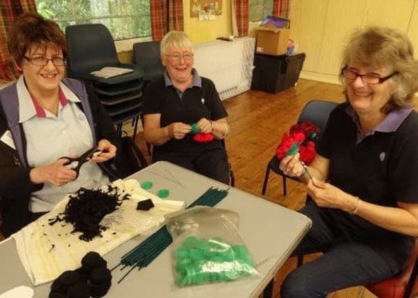 Many groups across Haywards Heath have busy making poppies for the Strictly Poppies event