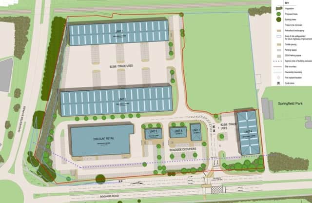 Plans to build a discount retail store on Chichester's Bognor Road will re-develop the former fuel depot site. SUS-180718-140628001