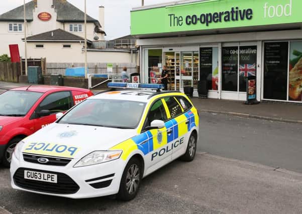 The man was arrested near the Co-op in Shoreham. Pictures: Eddie Mitchell