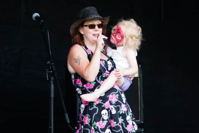Sabrina Leech and daughter Melrose at a previous festival. Photo by Sarah Bane