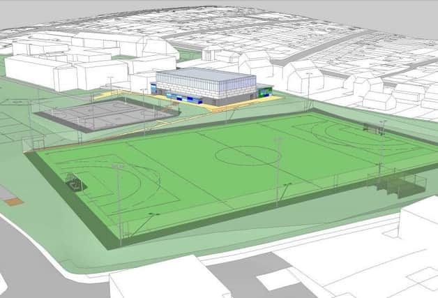 A computer generated image of the Patcham High School sports plans.