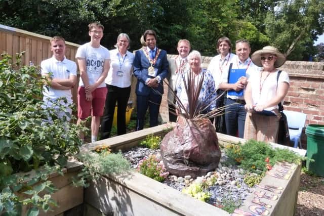 Bexhiill in Bloom judges with Bexhill Town Mayor Abul Azad SUS-180717-132612001