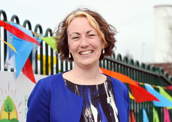 Rebecca Jackson launching Holmbush Primary Academy in 2015. Picture: Liz Pearce LP1501226