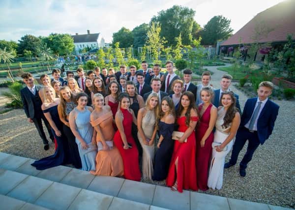 Year-11 students from Our Lady of Sion gathered at Field Place for their prom. Picture: Darren Cool