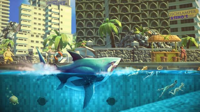 Hungry Shark World on console supports 4k display