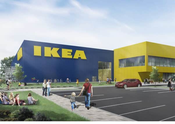 An artist's impression of how the new IKEA in Lancing could look