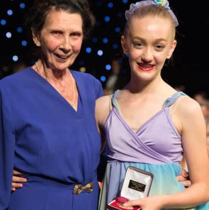 Dame Beryl Grey with Isabelle Hateley from Haywards Heath. Picture by Emma Treadaway