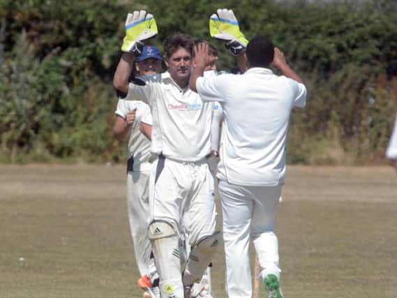 A Selsey celebration against Aldwick / Picture by Kate Shemilt