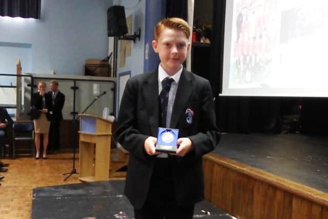 Ben Royall won the award for year seven sportsman of the year