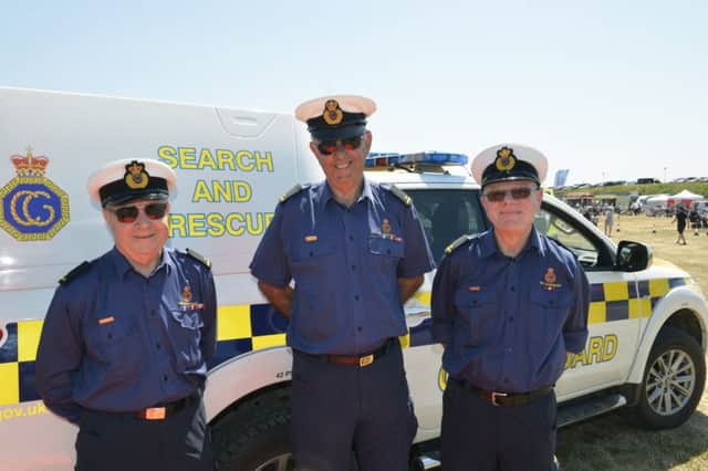 Alan Godwin, Brian Sykes, and Pete Still have retired after a collective almost 70 years of service to HM Coastguard