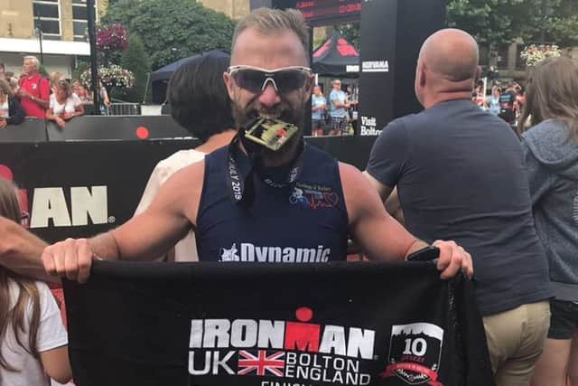 Ross Garnett at Ironman UK in Bolton.