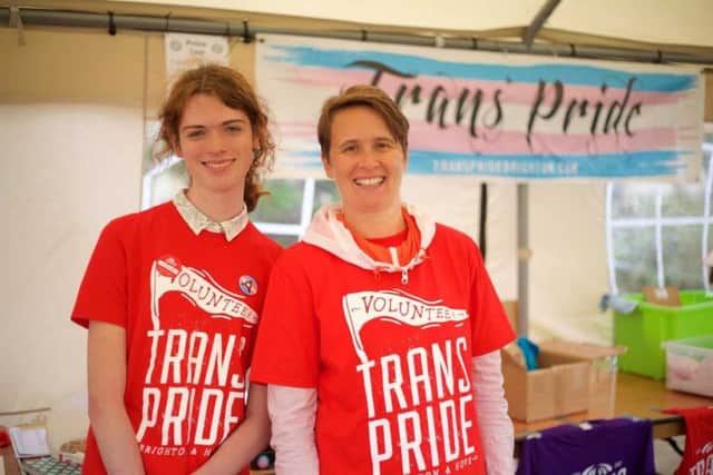 Volunteers at last year's Trans Pride (Photograph: Sharon Kilgannon/ alonglines.com)