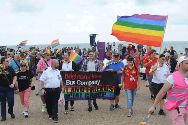 Eastbourne PRIDE. Photo by Jon Rigby SUS-170723-084826001