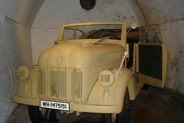 Before...the car spent 30 years as an exhibit at the Redoubt Museum