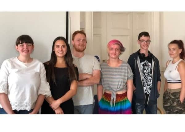 The Youth-Led working group (L-r: Amy-Louise Tilley, Isha Bailhache, Aaron Checksfield, Amy Ramsay, Josh Cliff and Kyra Kibble) SUS-180720-144428001