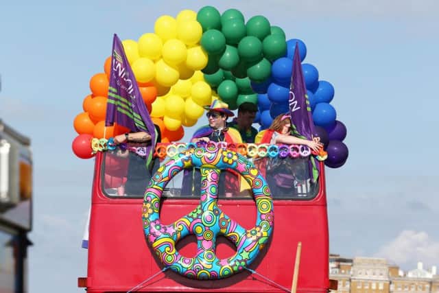Brighton Pride parade (Photograph: Eddie Mitchell)