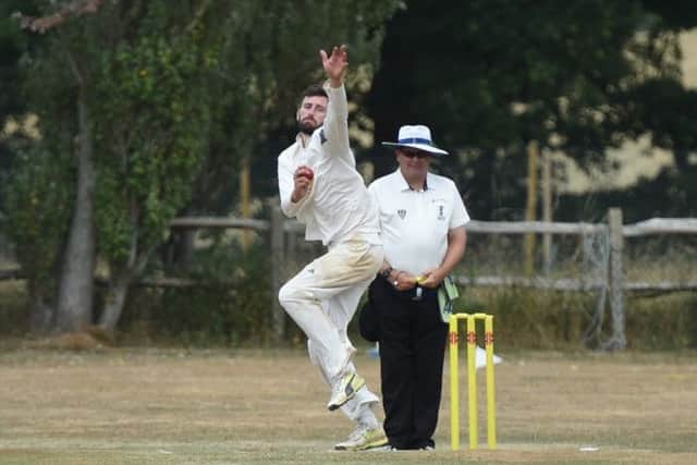 Cricket

Sussex League  Division 3.

Slinfold v Roffey

Action from the match.

Pictured is Mark Pavlovic  bowling for Roffey.

Picture: Liz Pearce 21/07/2018

LP180822 SUS-180722-224412008