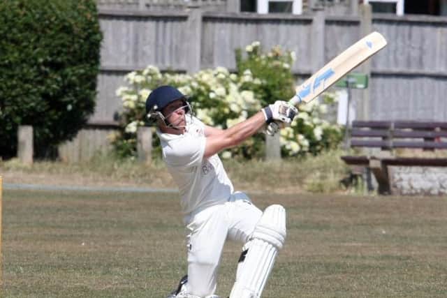 Louis Storey made his first century of the season for East Preston. Picture by Derek Martin