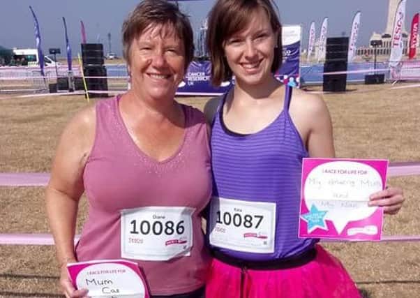 Kate Mills with her mum at the Pretty Muddy finish line V7v0v1WF9vDBaEcJ7dAq