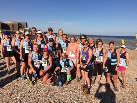 Burgess Hill Runners at Beat the Tide 10K in Worthing
Picture courtesy of Theresa Chalk SUS-180724-111636002