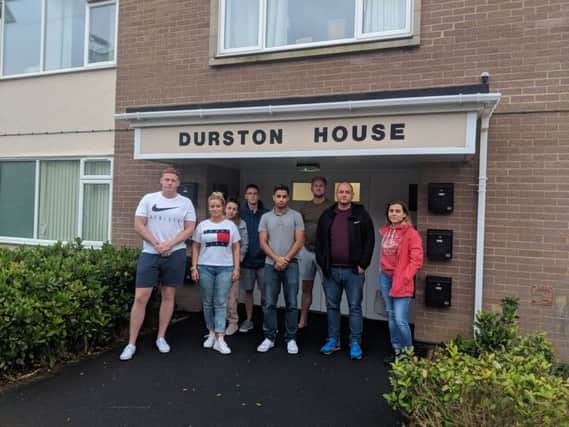 Residents of Durston House, subject of the controversial planning application