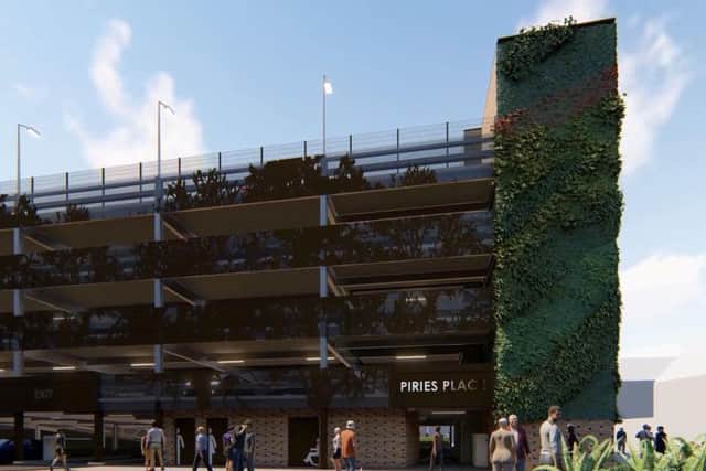 Artists impression of the new Piries Place car park