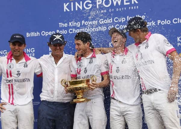 Celebrations for Gold Cup winners El Remanso / Picture by Clive Bennett - more at www.polopictures.co.uk