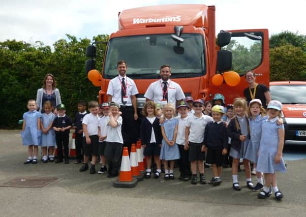 Warburtons' have recently opened a depot in East Worthing and have been promoting road safety with Lyndhurst Infant School